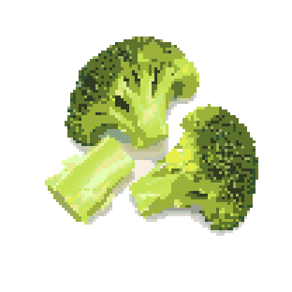 创意拼豆-食物拼豆：水煮西兰花