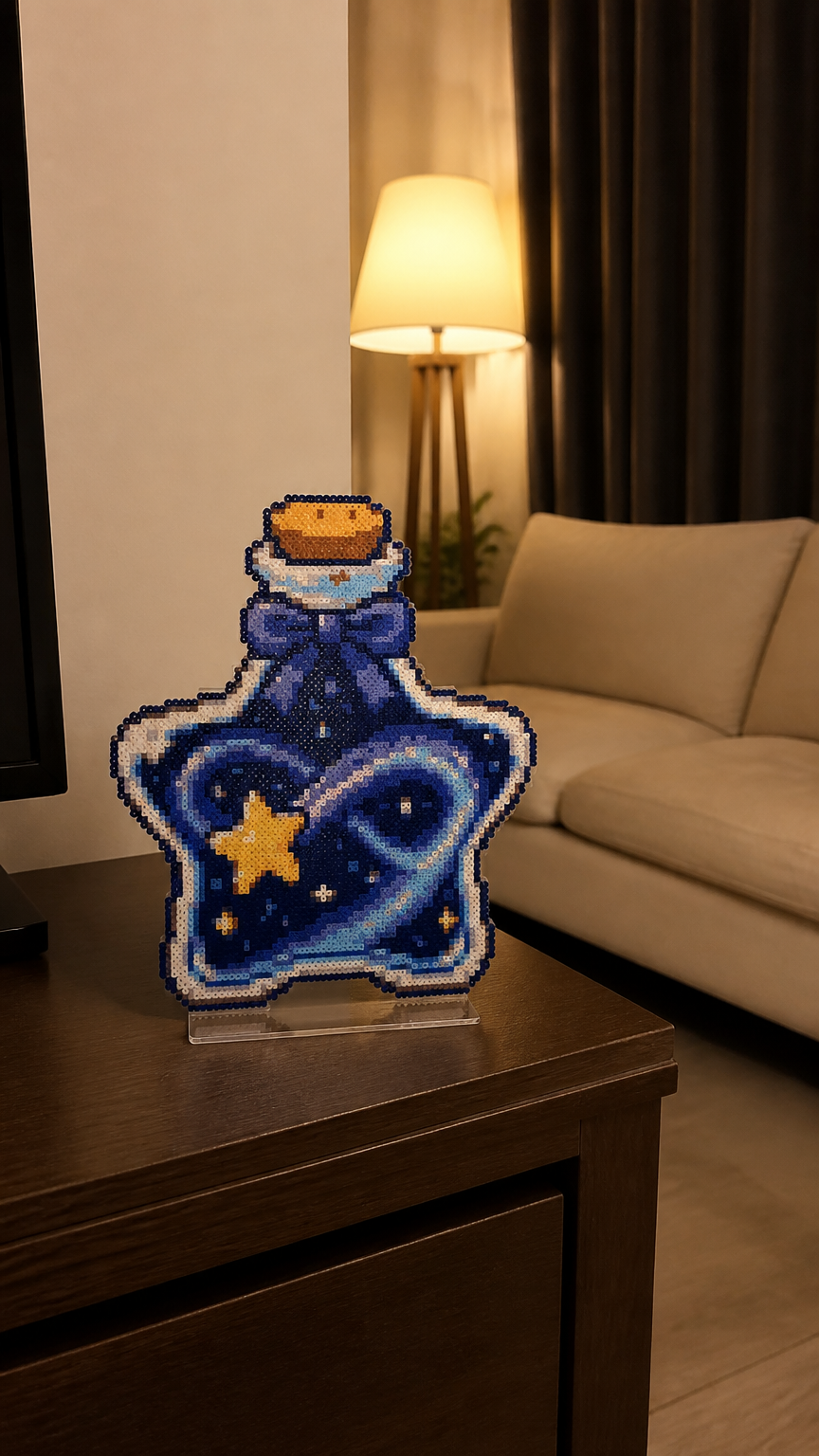 不会消失的流星-拼豆图纸